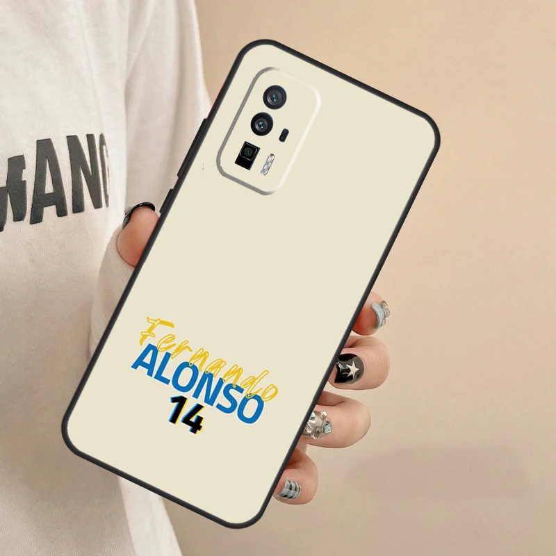 Fernando Alonso Case For Xiaomi 13 Pro 11T 12T 12 Lite 12X Cover For POCO F5 X3 X5 Pro M6 M5s F4 X4 GT F3