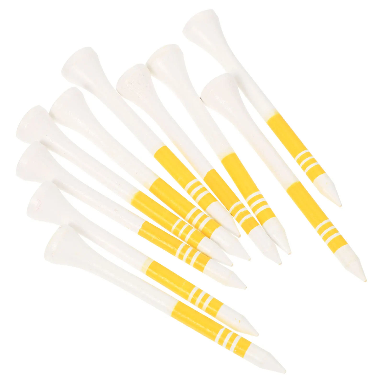 

10 Pcs Golf Pins Wood Golfs Tees Practical Ball along with Natural Small Sturdy Holders Pegs