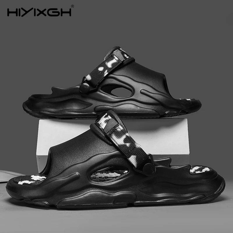 

Летние мужские уличные сандалии, тапочки, пляжные удобные шлепанцы, сабо, мужская повседневная обувь, садовая обувь, мужские и женские пляжные сандалии для воды