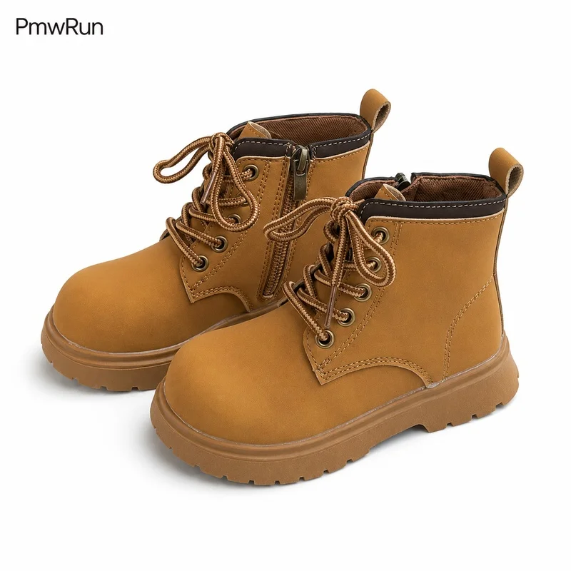 Autumn Fashion Boots For Children 2026 Trend Fashion Teenager Kid's Footwear Outdoor Anti-slippery Waterproof Girl's Shoes