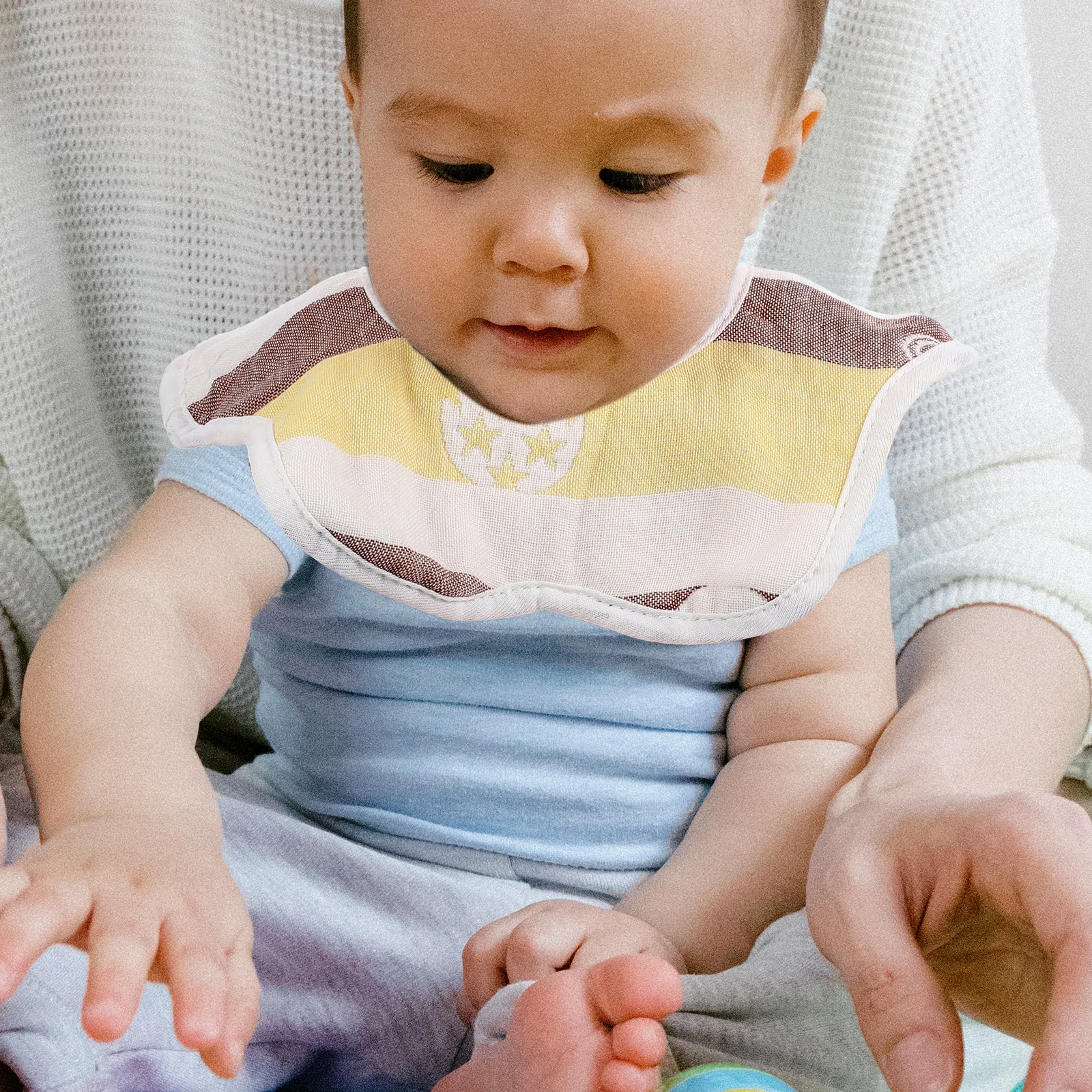 

5Pcs Baby Saliva Towels Premium Cotton Cartoon Print Soft Breathable Infant Bibs Drooling Feeding Accessories Baby Saliva Towels