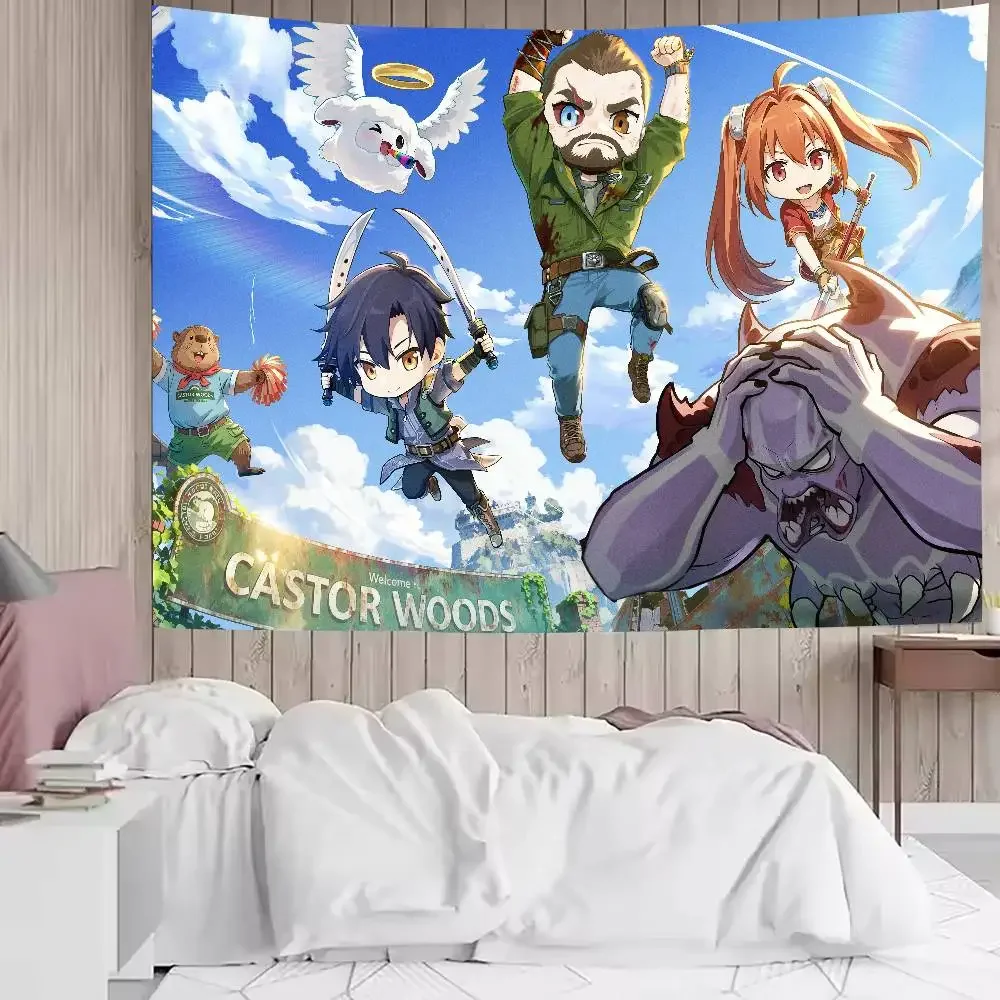 لعبة الموضة كول الموت ضوء الوحش نسيج شعبية غرفة الديكور قماش مزخرف جداري غرفة الفن ديكور المنزل جدار ديكور فني #5