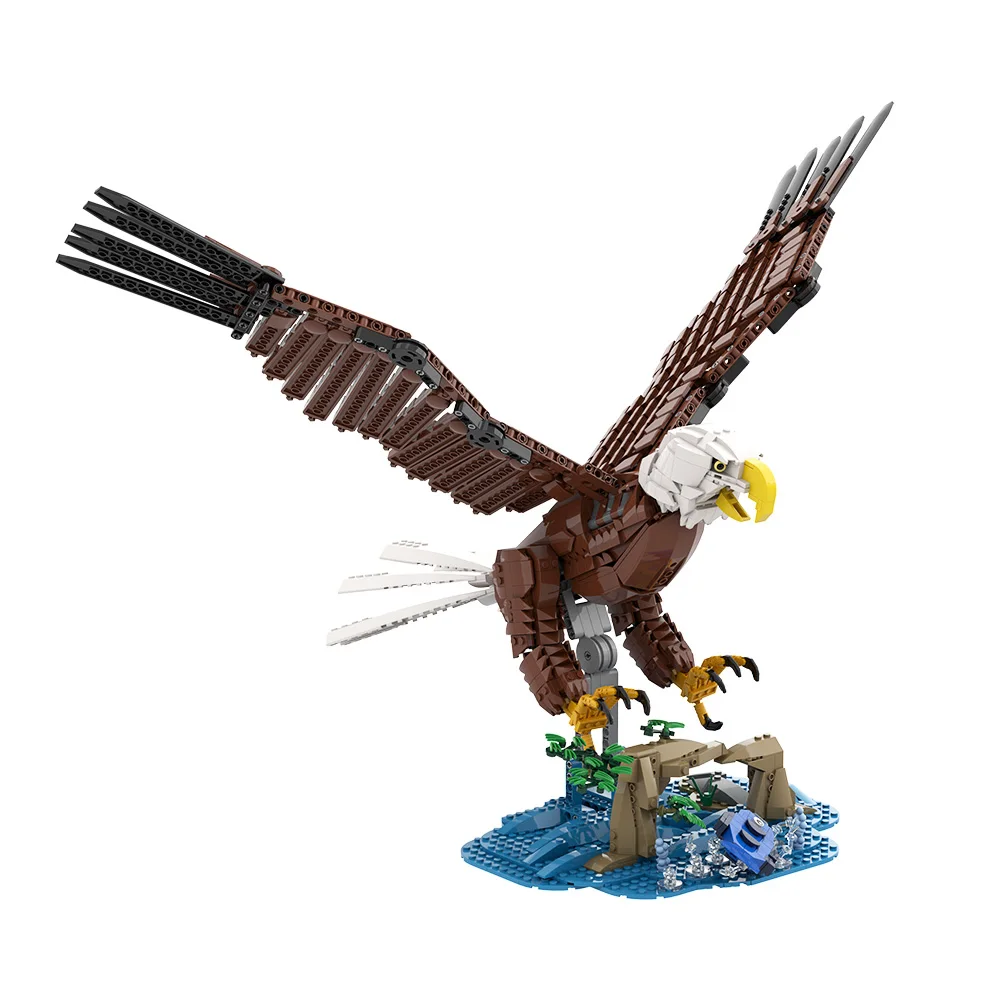 

Gobricks MOC Bald Eagle Building Blocks Игрушки