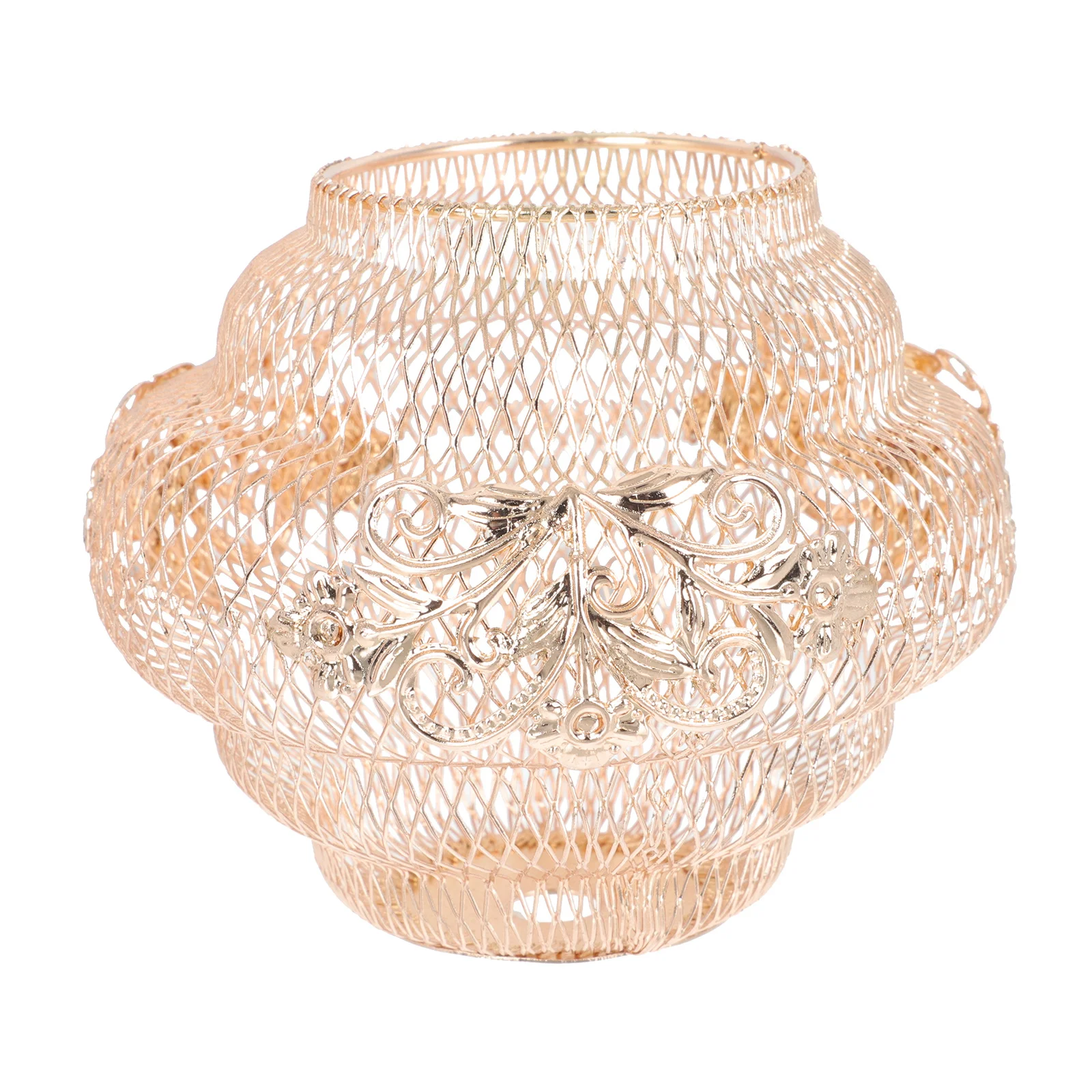 

1Pcs Metal Lampshade Iron Art Lantern Shape Decorative Hanging Lamp Cover Hollow-Out Soft Light Home Use Lamp Decor