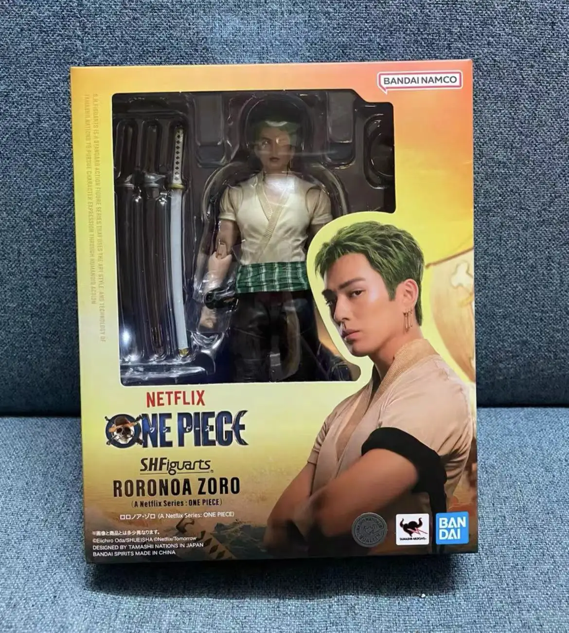 

100% Original Bandai Shf Sh Figuarts Netflix One Piece Roronoa Zoro Action Figures Anime Model Toys Figura Pvc Gifts In Stock