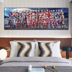 Ultraman Children's Room Decoration Painting Anime Poster Cartoon Boy Room Hanging Picture Superman Diga Bedside Mural