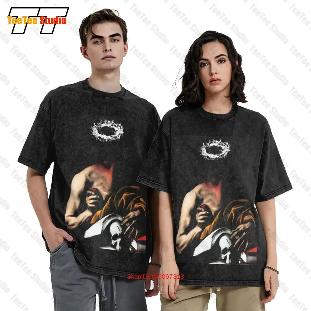 Scale Departed Knowledge Mens Blvck Scvle Occult Vintage Oversized T-Shirt MA1L