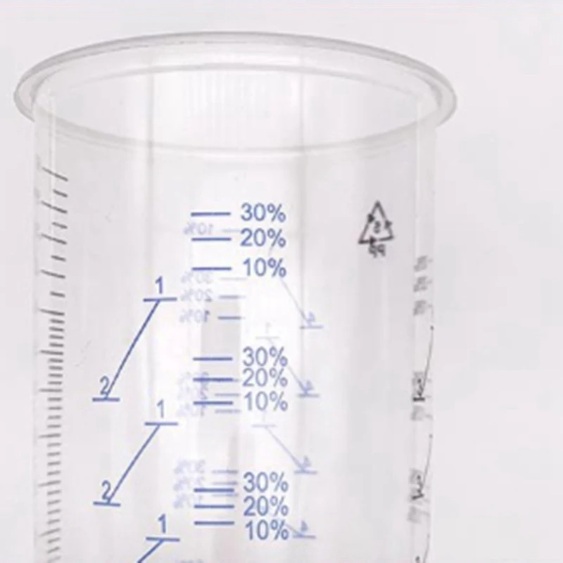 50 bicchieri di miscelazione per vernice in plastica contenitore di miscelazione da 600Ml per una miscelazione precisa di vernice e liquido (colore casuale)