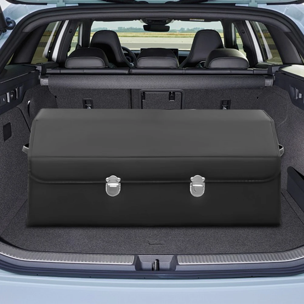 Car Trunk Organizer Large Capacity Folding Auto Organizer Box Waterproof Car Storage Box Multi-Compartment for SUV Cars Stowing