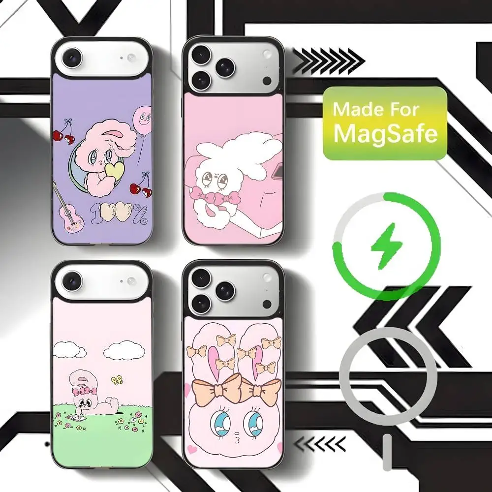 

Esther Bunny Rabbit Phone Case For iPhone 17,16,15,14,13,12,11,Pro,Max,Plus,Mini,SE4,E Magnetic Magsafe Wireless Charging