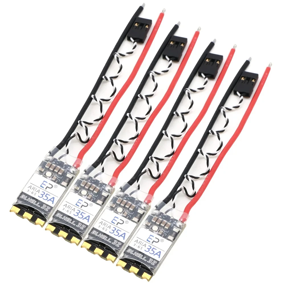 

1 / 2 /4 шт. EP Aria blheli _ 32bit 35A 35amp 3S-6S Dshot1200 бесщеточный ESC встроенный датчик тока для радиоуправляемых моделей квадрокоптеров