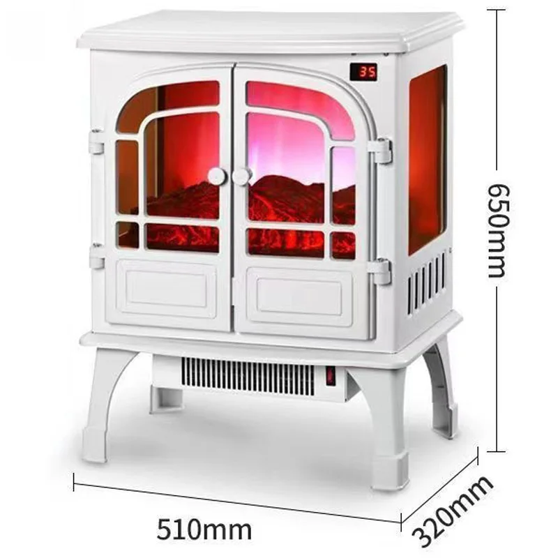 Электрический камин мощностью 2000 Вт с каминной каминной каминной полкой, сменный нагреватель для камина, пульт дистанционного управления, таймер, для спальни, черный