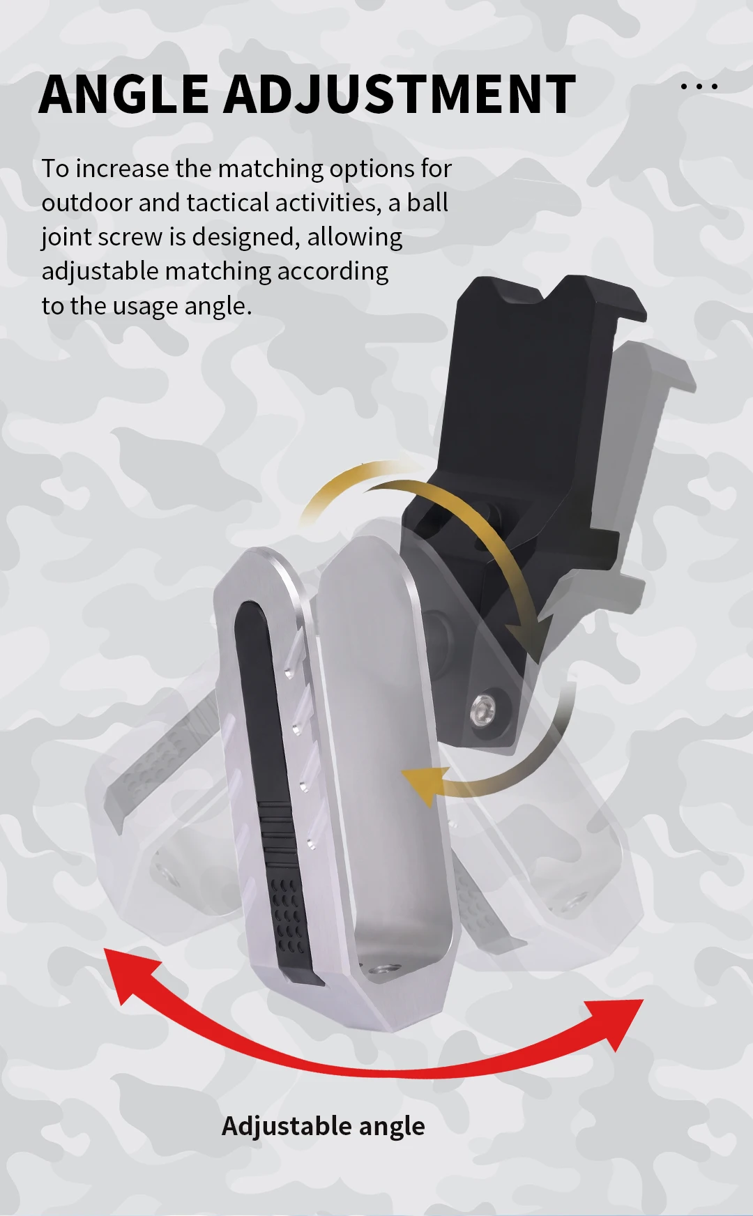 Beidhändiges IPSC USPSA IDPA CZ P07 Wettkampf-Pistolenholster DA-Stil Alpha-X AA Aluminium Schieß- und Jagdausrüstung – Detail 5