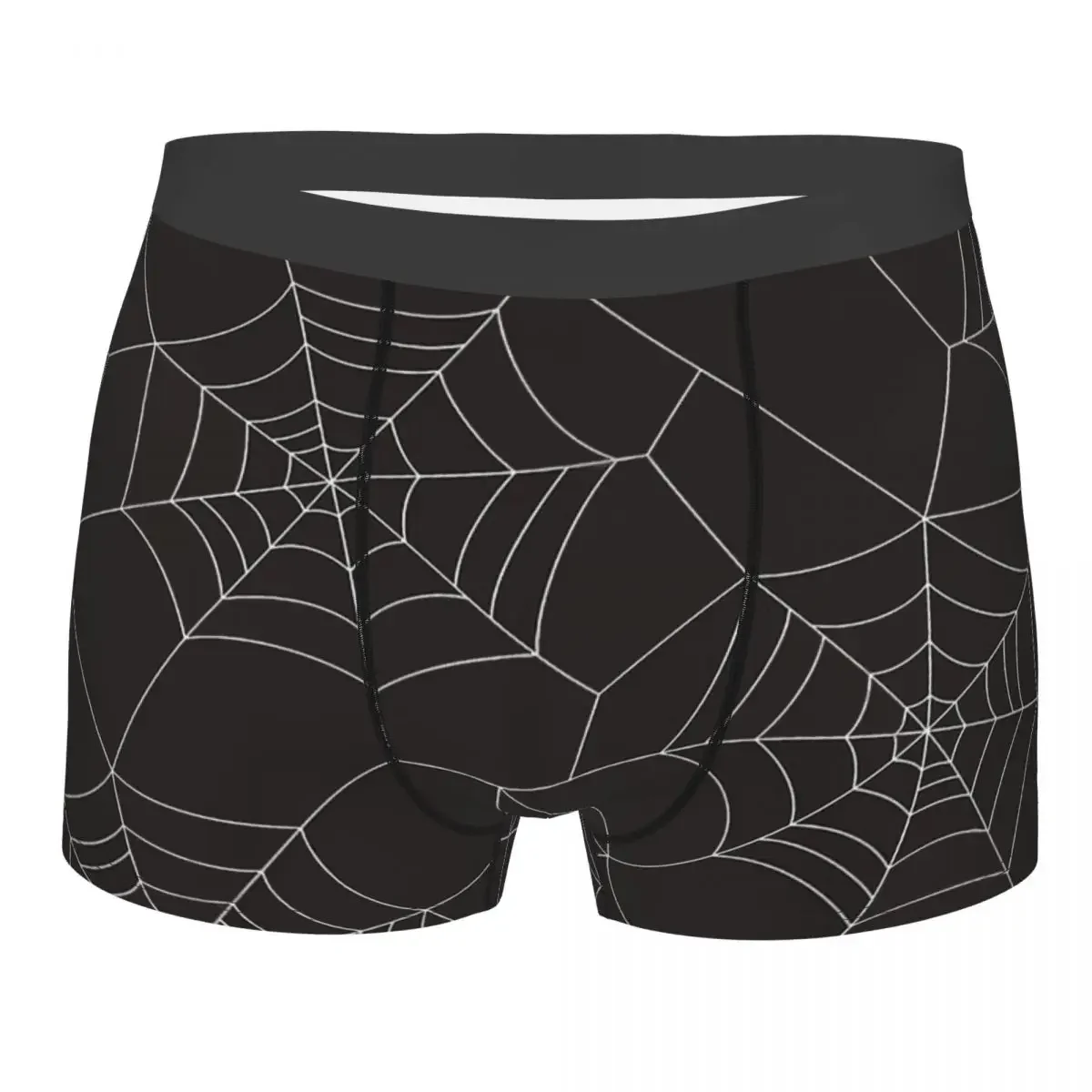 Halloween Apider Web Men Boxer Briefs Underwear Skeleton Skull Bone Highly Breathable Top Quality Sexy Shorts Gift Idea