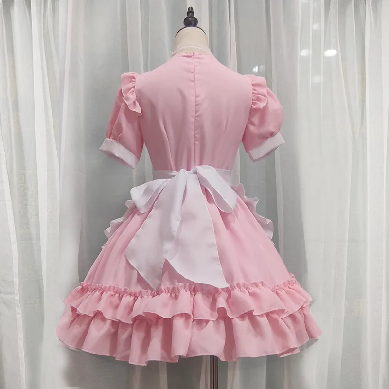 Sexy lolita roze meid jurk japanse lieve vrouwen kawaii jurk rollenspel kostuum halloween feest cosplay anime kawaii kleding