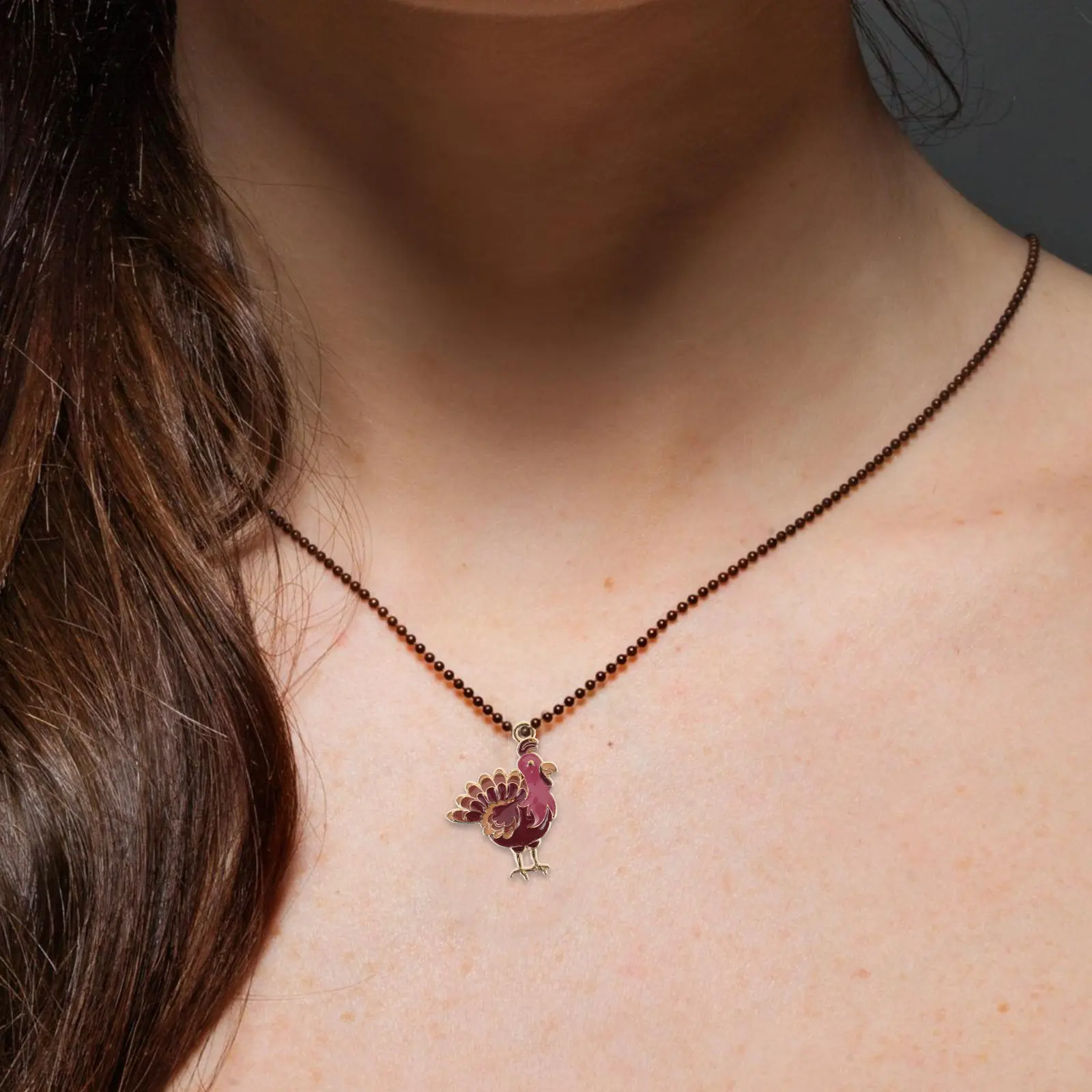 

24 шт. подвесок в виде индейки на День Благодарения, для изготовления украшений своими руками, с цветной эмалью, осенние подвески для ожерелий и серег