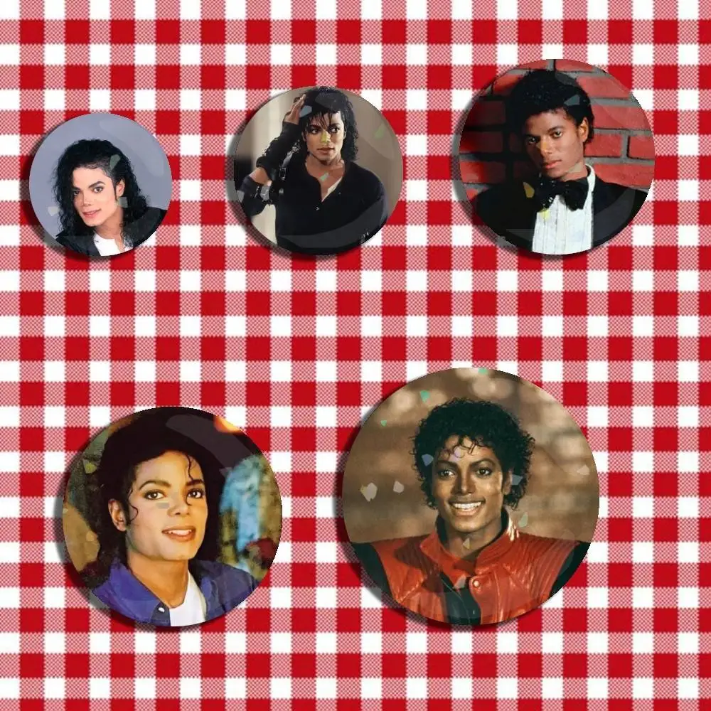 

Legend M-Michael J-Jacksons MJ Laser Badge Creative Pins Brooch for Bag Clothes Hat Decor Gifts Fans Collect