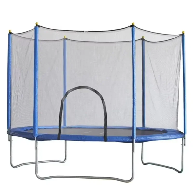 Newly Upgraded Promotion Large Outdoor Fitness Trampoline Children's Round Garden Play Equipment Steel And Polypro