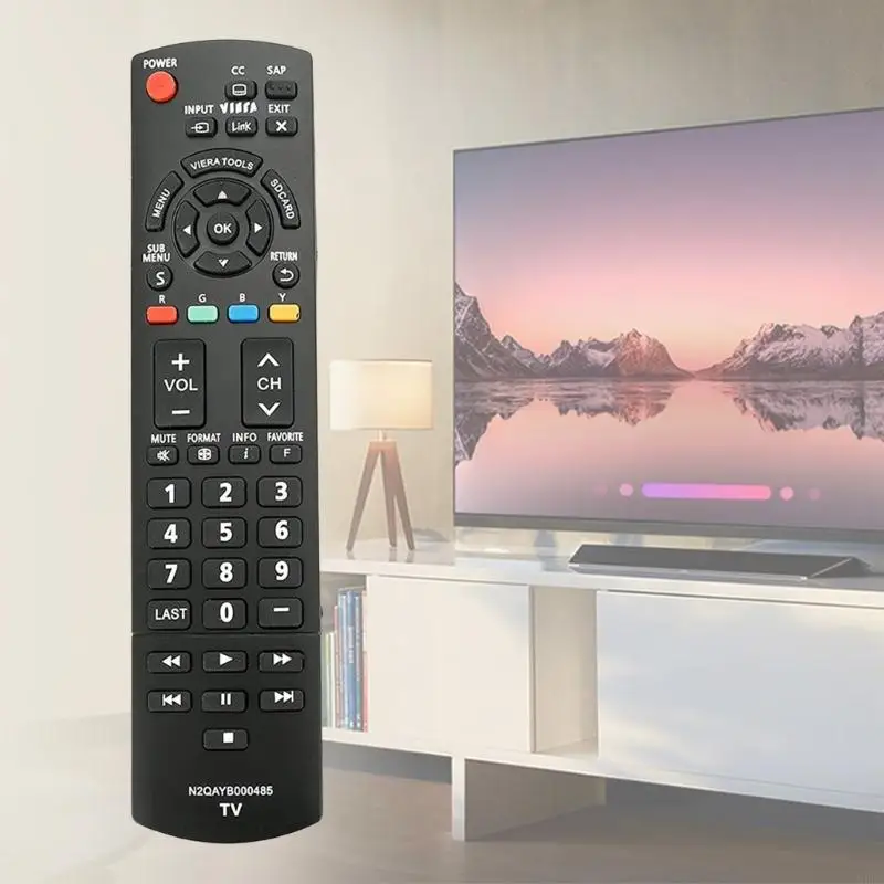 H9EB Remote Control Mudah Digunakan N2QAYB000485 untuk Televisi TCP58S2 Hitam