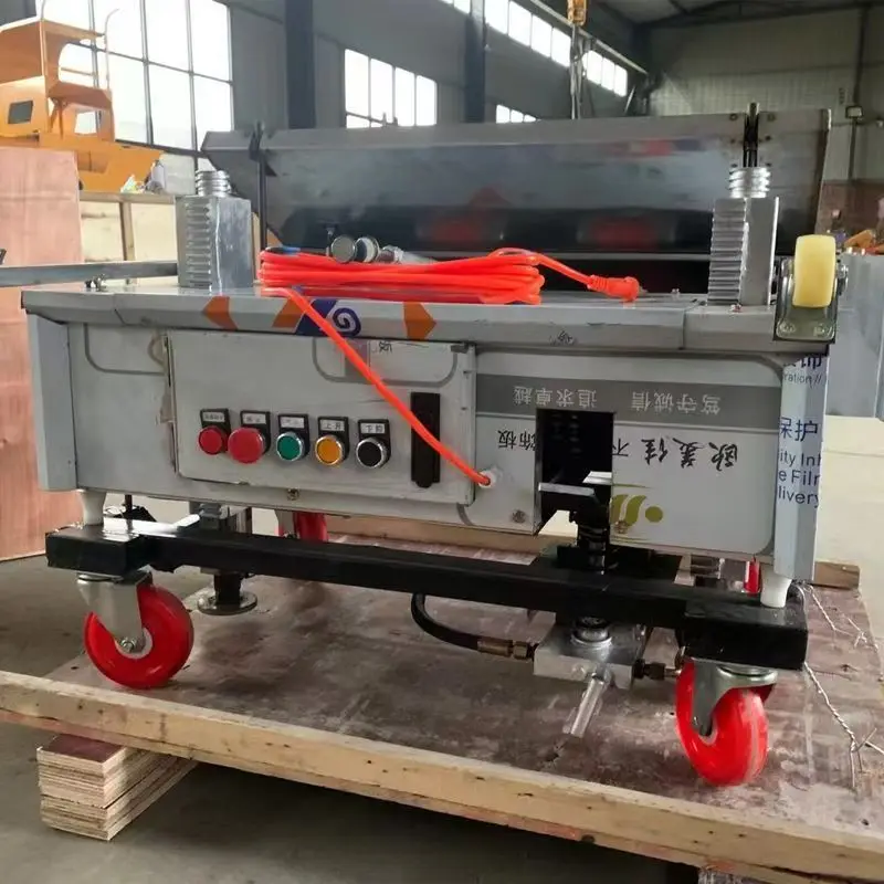 High Efficient Electric Automatic Wall Cement Mortar Plastering Spray Screed Concrete Machine