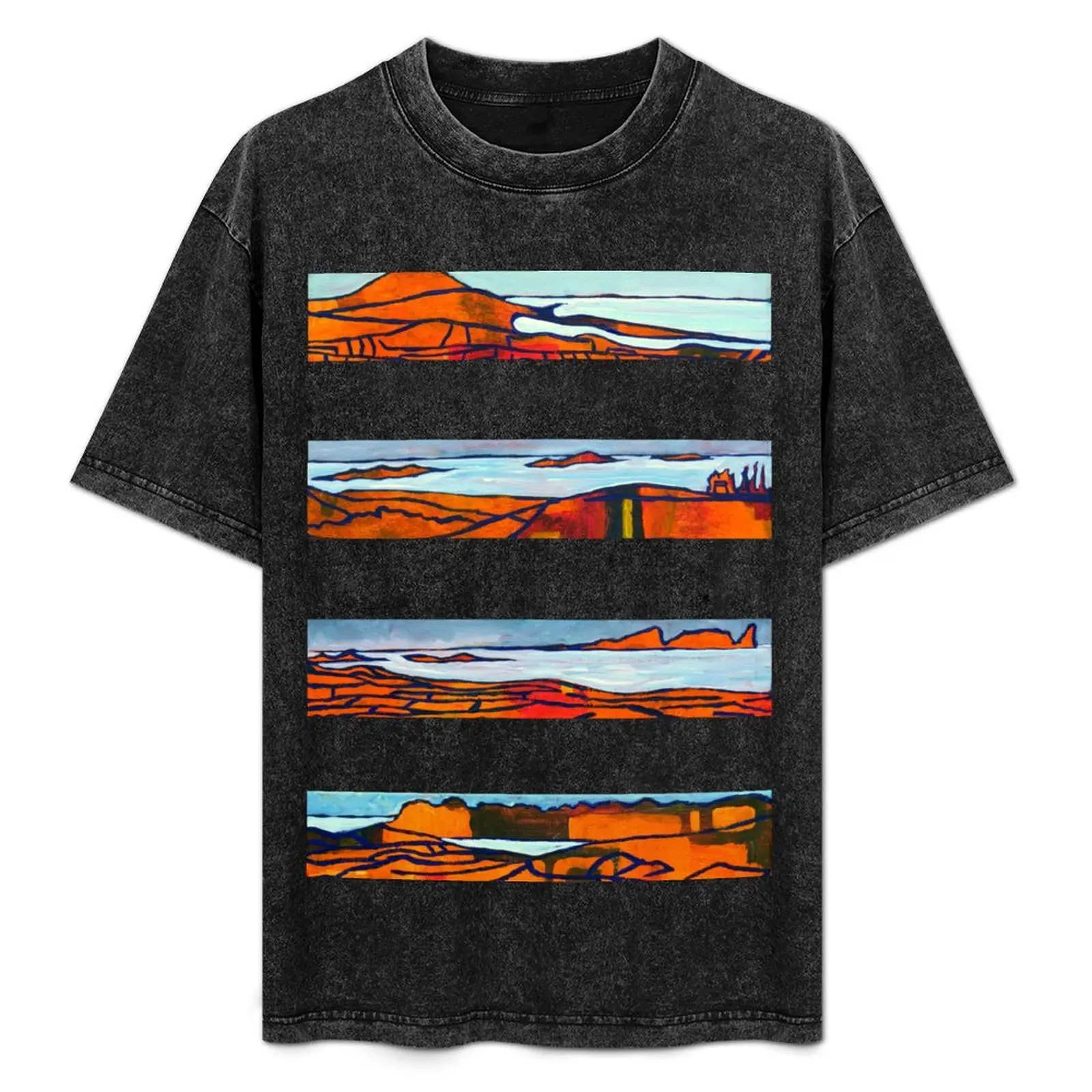 

Donegal Coast - Four Views (Ireland) T-Shirt Basic Comfort Fit T-Shirt for Men