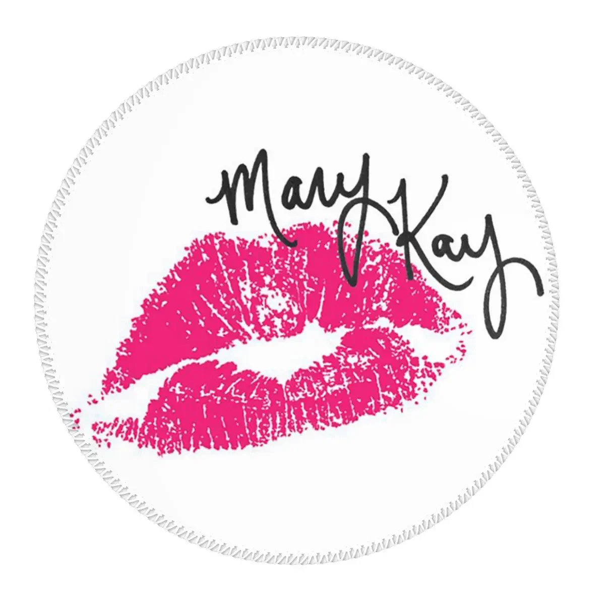 Mary Kay Cosmetics Round Mouse Pad Computer Keyboard Mouse Mat Gaming Laptop Desk Mat Office Table Mats