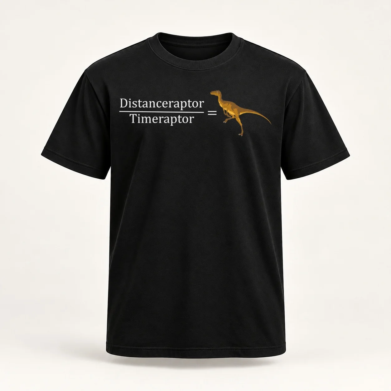 Velociraptor Math - Funny Dinosaur Velocity Formula T-Shirt funny t shirts cotton t shirts with prints T-Shirt
