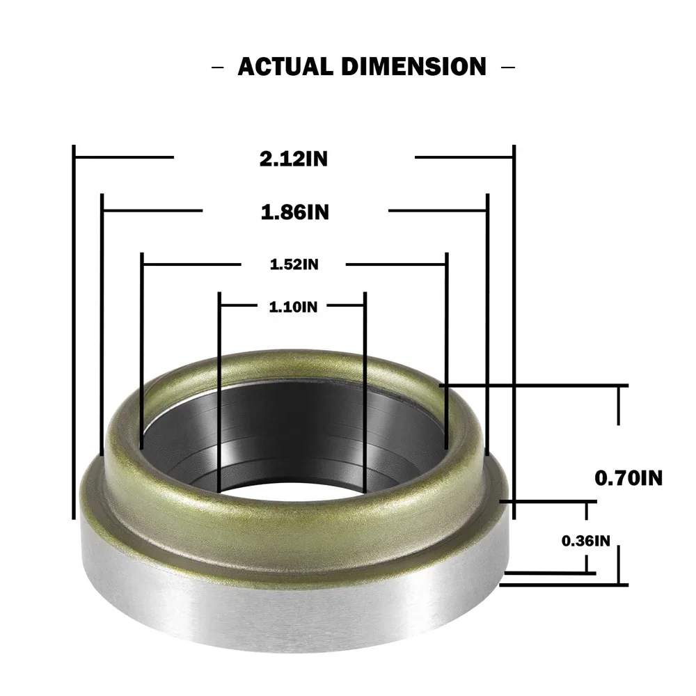 2 Pcs 46470 Oil Seals Fits Dana 30 Inner Axle For Jeep 1972-1986 All CJ\'s 1997-2006 All TJ\'s 1984-2001 Cherokee Wrangler YJ JK