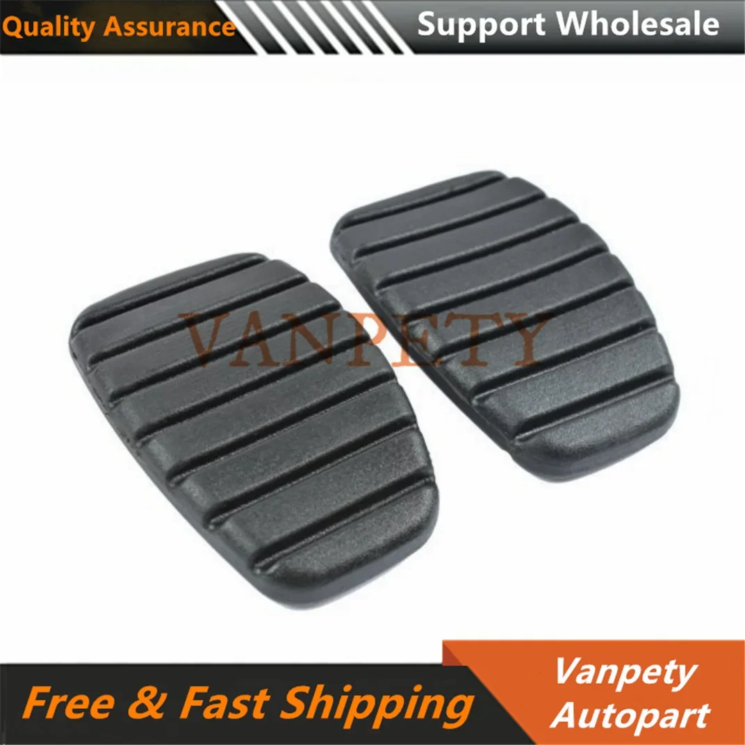 NEW 2PCS Car Brake Clutch Pedal Rubber Pad Cover 7700416724 For Renault Megane Laguna Clio Kangoo Scenic Espace Modus