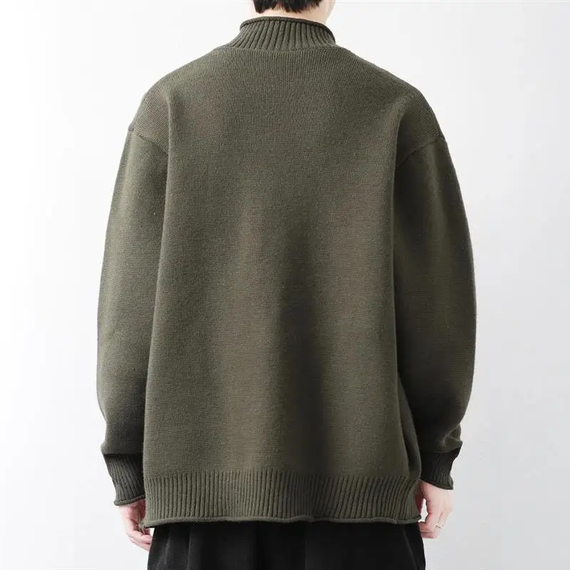 

Hotandyear Faion Jaet Men's Knitted Sweater Casual Daily Wear Comfortable Breathable Skin-friendly Non-deformable