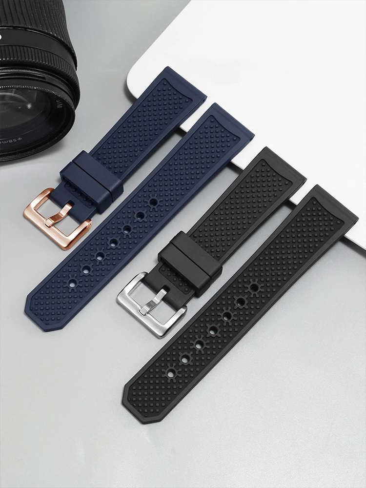 

Fluororubber strap suitable for Blancpain 50 Fathoms 50 Finds 5015 5200 Nishitetsu Casio men's wristband 23mm