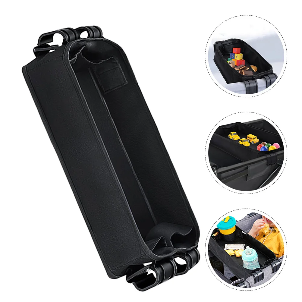 

Universal Stroller Tray Organizer For Baby Toddler Snack Cup Phone Holder Attachment Clip On Roller Wagon Accessory