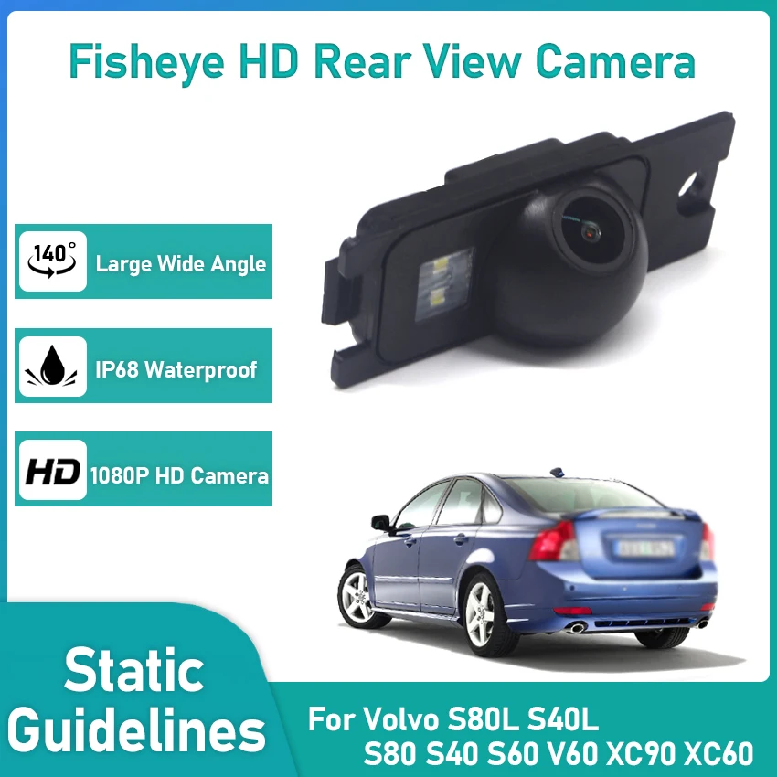 

Car Rearview Backup Camera Vehicle Backup License Plate Cameras LED Night Vision For Volvo S80L S40L S80 S40 S60 V60 XC90 XC60