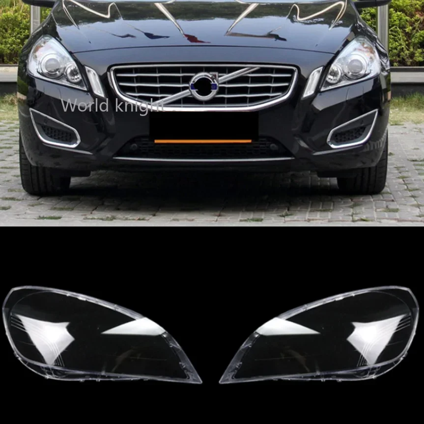 

Front Car Transparent Lens Shell Glass Lampshade Headlamp Case Headlight Cover For Volvo S60 V60 2009-2013 Auto Lamp Light Caps