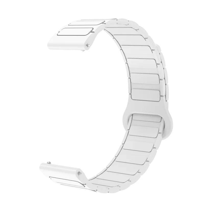 

18mm 20mm 22mm Universal Magnetic Loop Strap for HUAWEI Samsung Galaxy Garmin Smart Watch Bracelet Silicone Band for Man Woman