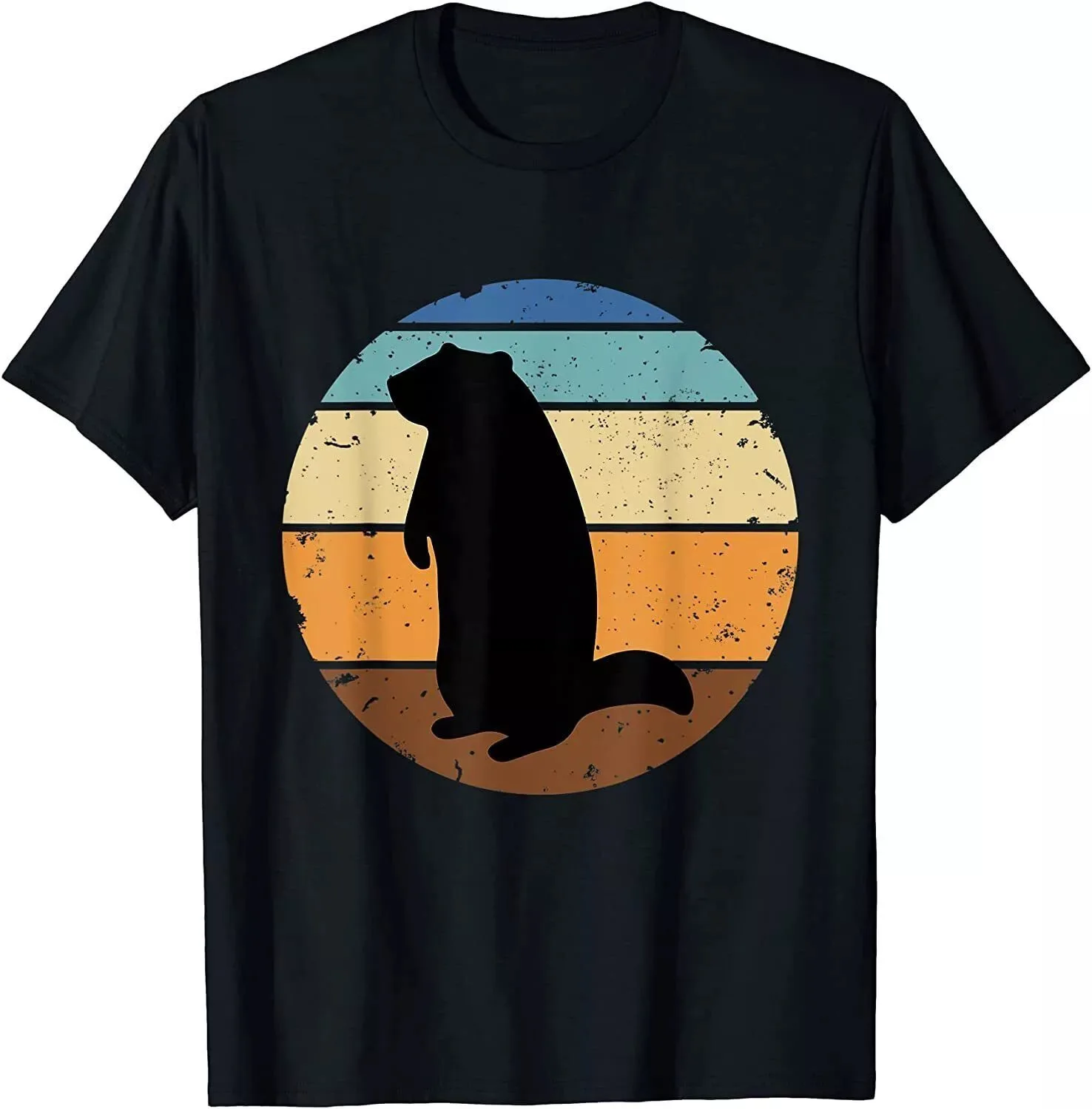 Groundhog Retro - Funny Woodchuck Groundhog Day Men's Unisex T-Shirt Size S-5XL