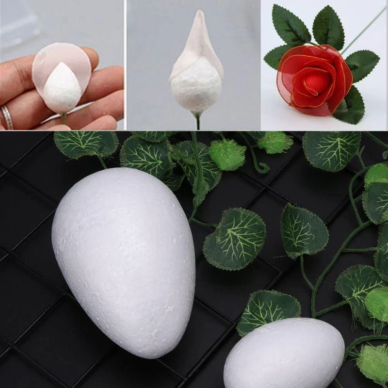 F92B Modelado bola huevo poliestireno espuma espuma poliestireno para bricolaje Pascua regalos Navidad