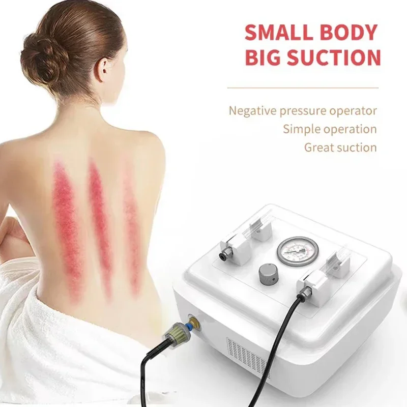 Mini vacuum therapy device facial lymphatic drainage Glass cuppings vacuum massage suction Machine