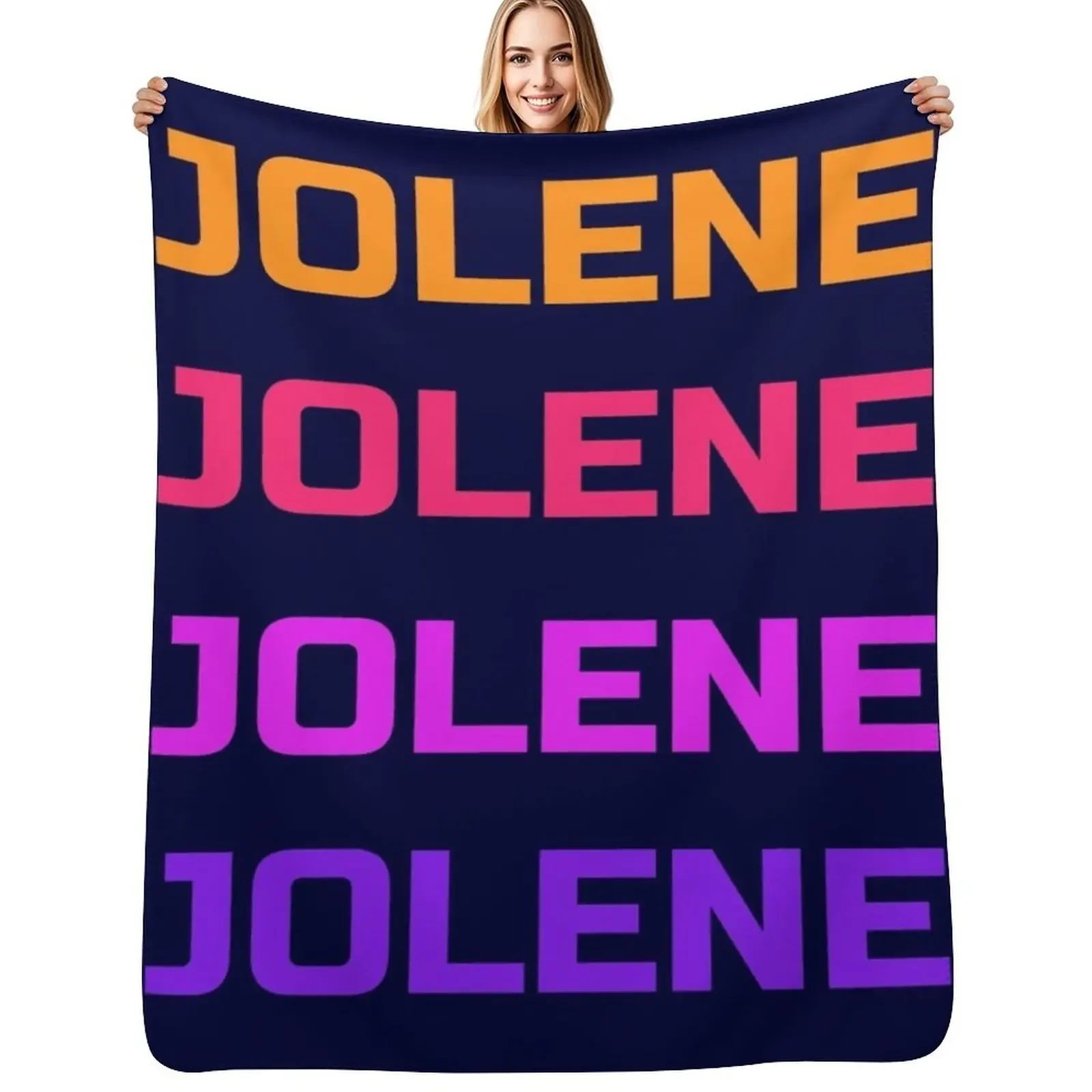 

Jolene Retro 80s Throw Blanket Sofa Throw Loose Cute Plaid Blanket