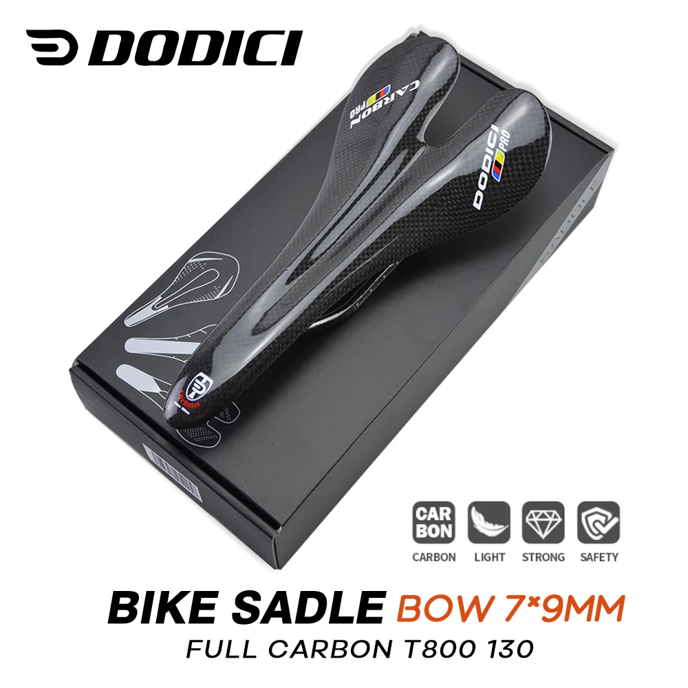 

DODICI pro ultra-light full carbon fiber saddle bicycle seat riding cushion MTB/Road bike spare parts 3K matte gloss light seat