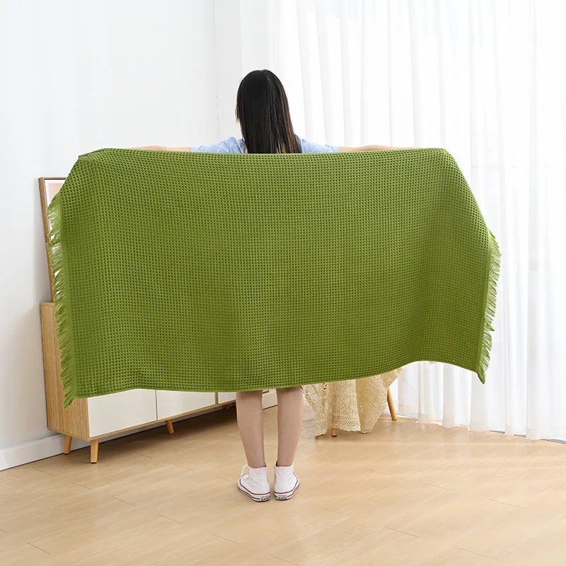 Premium Cotton Waffle Bath Towel 90x180CM Oversized Super Absorbent Towel for Adult Men Women Kids Home Hotel Beach