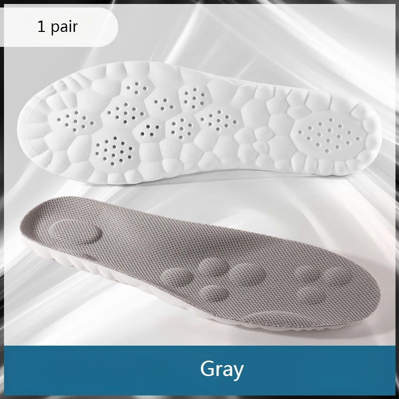 1 Paar 4D Weiche Plantarfasziitis-Einlegesohlen mit Gewölbestütze Orthopädische Schuheinlagen für Füße Sportliche Stoßdämpfung Schuhpolster