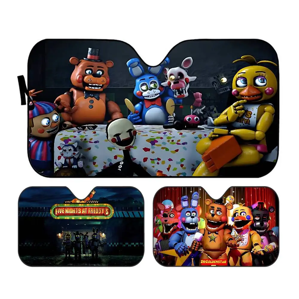 

F-FNAF Five-nights-At-Freddys Персонализированный солнцезащитный козырек для лобового стекла автомобиля, защитный чехол для авто