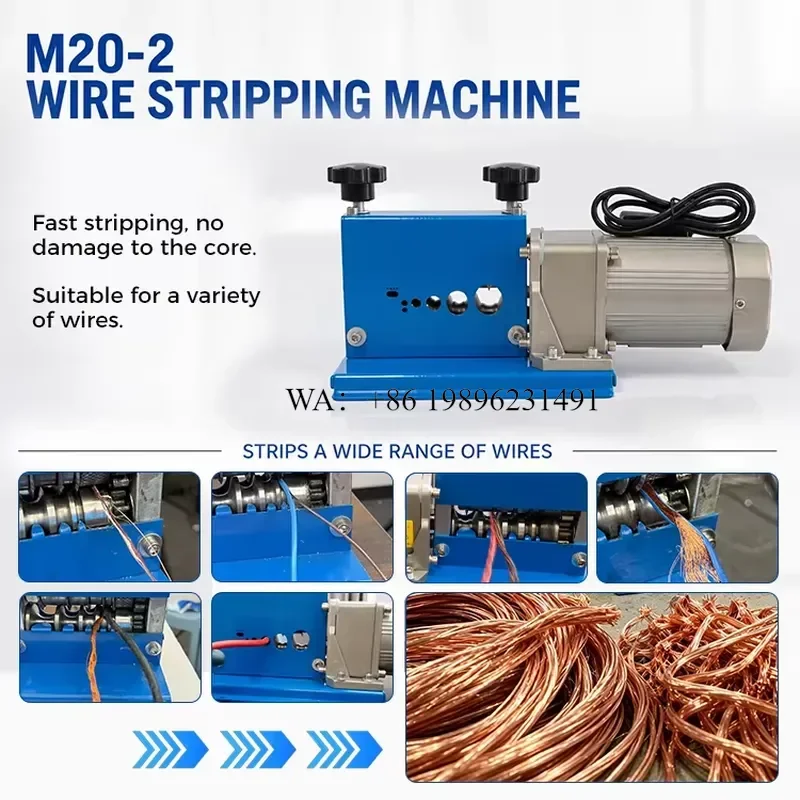 Wmwmnu for Lansing M20-2 Wire Stripping 0.2-20mm Plug Play Portable Scrap Copper Cable Stripper With