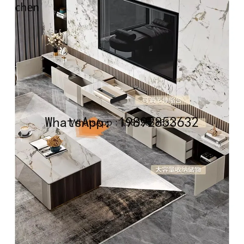 

X4 modern light luxury combination laser TV cabinet is suitable for large apartments living room decoration