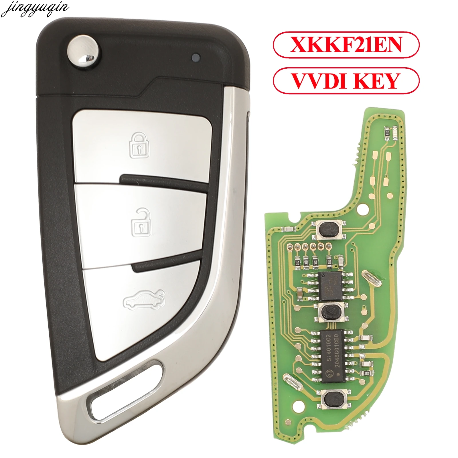 

Jingyuqin VVDI Wire Remote Control Car Key For Xhorse VVDI2 Mini Key Tool Fit BMW XKKF21EN 3 Buttons Fob