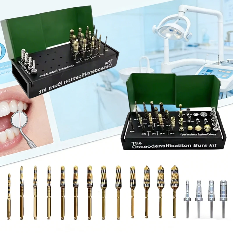 

Dental Implant Drill Kit Surgical Burs Set for Osseodensification & Maxillary Sinus Lift Professional Dentist Tools