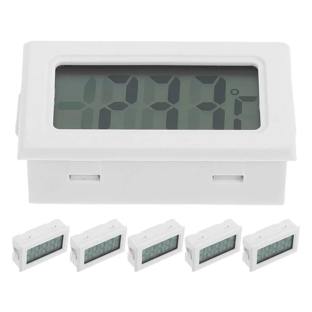

6Pcs Digital Thermometer Embedded for Indoor Outdoor Accurate Room Temperature Display Small Compact Home Monitor