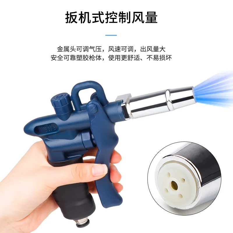 Pistola ad aria ionica portatile Pistola antipolvere Attrezzatura per la rimozione statica Pistola per soffiaggio ionica ad alta pressione