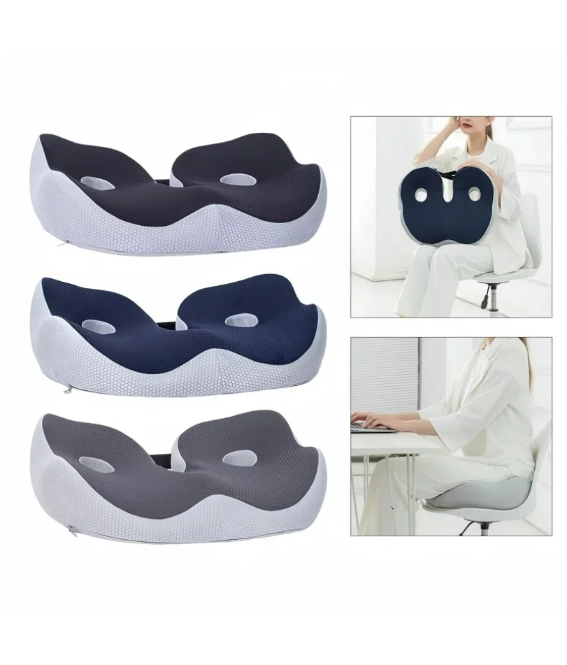 

Portable Memory Foam Seat Cushion U-Shaped Office Car Airplane Pillow Back Support Pain Relief Pillow Ergonomic Body Support
